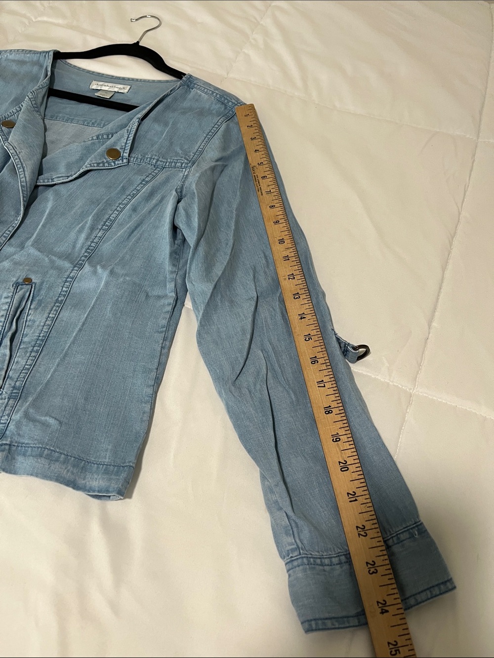 Christopher & Banks Light Blue Denim-Style Jacket - Picture 4 of 7
